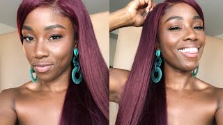 No Work Needed! Perfect Red For Brown Skin Girls Featuring Wiggins Hair