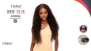 Outre 360 13"X6" Lace Frontal Wig - Kayreena - 100% Human Hair Blend