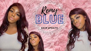 One Week Hair Review Update | Aliexpress Remy Blue | Kera Dior