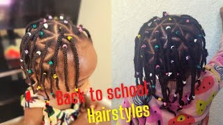Toddler Back To School Hairstyles: Triangular Braids *No Extensions