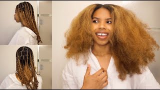 How To: Box Braids [No Extensions] | Protective Style For Natural Hair Growth