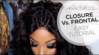 Easy How To Make Your Lace Closure Look Like A Frontal Tutorial | Ali Express Unice Hair
