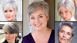 45 Trendy 2022 Short Haircuts & Hairstyles For Women Over 50 To 60 Age || Pixie Cut Hairstyles