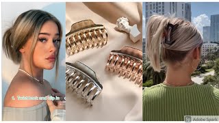 90'S Trendy Claw Clip Is Back On Trend | Claw Clip Hairstyles Tiktok Compilation