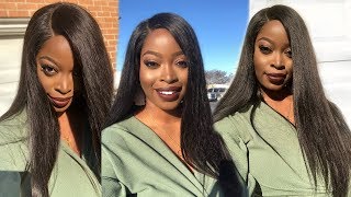 !!Alipearl Did It Again !! Seamless Lace Front Wig Install On An Affordable Straight Hair Wig