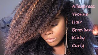 Aliexpress: Yvonne Hair Company | Brazilian Kinky Curly | Unboxing & Review