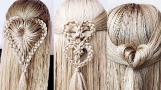  6 Easy Braided Heart Hairstyles For Girls  Braids Hairstyles 2020 | Valentine'S Day