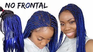 Is A Wig /Protective Hairstyles / Knotless Braids And Cornrows/No Frontal