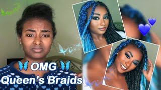 Easy & Neat Knotless Box Braids | Color Feed In Braidstyle For Black Women #Ulahair