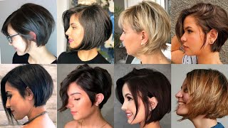 Best Short Bob Haircuts And Hairstyles For Round Face Women With Amazing Hair Color Ideas 2022
