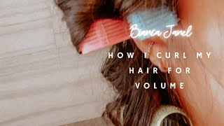 How I Curl My Hair For Volume | 90S Hair Trends #Shorts | Bianca Janel