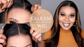 Omgg!!  100%  Glueless  Wig   For   Beginners   | Easy   Pre-Plucked Bleached Knots Wig | Hairvivi