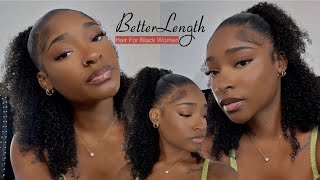 Half Up Half Down With No Leave Out!!For Shorter Hair | Better Length | Eva Williams