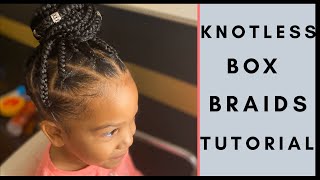 Knotless Box Braid Tutorial! 2020! | Very Detailed | Box Braid Parting | Kid Friendly!