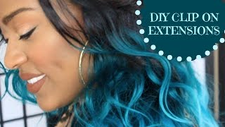 Diy Ombre Clip-On Hair Extensions - No Sewing - Only $25