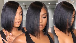 Super Realistic Bob! Start To Finish Install! No Salon Needed Ft. My First Wig
