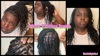 How To| Micro (Styled) Knotless Braids: Wet And Wavy Ends