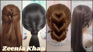 Trendy ,Unique ,Quick And Simple Hairstyle For Long & Short Hair || Amazing Hair Styles For Party