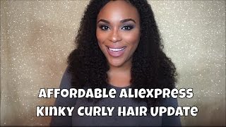 Aliexpress Kinky Curly U-Part Wig Update