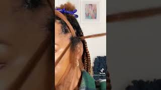 Must Watch  Knotless Braids With The Rubber Band Method #Crochetbraids #Crochethairstyles