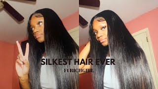 Silk Press My 30Inch Aliexpress Wig With Me *Must Watch*