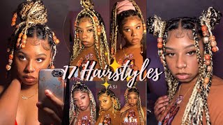 17 Hairstyles For Jumbo Knotless Braids With Beads | Yasi