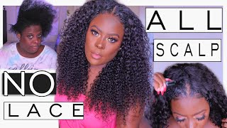No Leave-Out Needed? Real Scalp V Part !!! Unice V Part Curly Wig + Big Chop Update