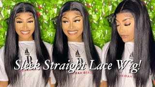 Sleek Straight 13X4 Lace Front Wig Install Ft. Iroyal Hair | Petite-Sue Divinitii