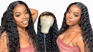 How To Bleach And Pluck Your Lace Frontal Wig| 30Inch Water Wave Wig Jessie'S Selection