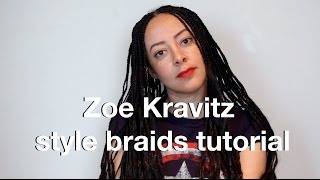 Zoe Kravitz Quick Wavy Boho Braids Tutorial