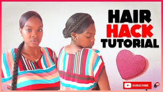 Recreating A Lace Wig Ponytail Hairstyle In 5 Minutes | Hair Hack #Tutorial