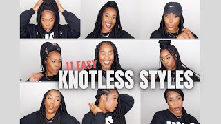 11 Ways To Style Knotless Box Braids (Easy) | This Was Funnnn