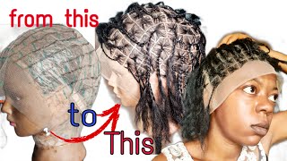 Slay On A Budget: Diy/Crochet Ventilation On A Full Lace Wig For Knotless Braids. Beginner Friendly