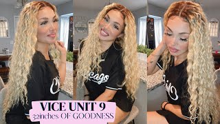 Vice Unit 9 $35 Synthetic Blonde Curly Lace Front Wig By Sensationnel32In Long