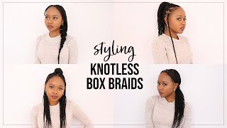 7 Knotless Box Braids Styles | How To Style Knotless Box Braids + Maintenance