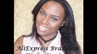 Aliexpress Brazilian Kinky Straight Hair U-Part Wig