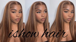 Pretty Pre-Highlight Lace Frontal Wig Ft. Ishow Hair