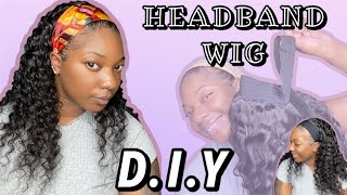 Diy| Headband Wig Step By Step Tutorial (Beginner Friendly)