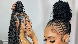 Trendy & Latest Protective Hairstyles 2022/Knotless Braids, Locs, Cornrows & More