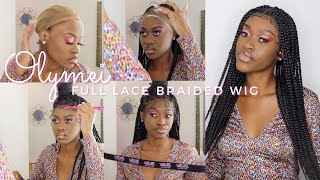 Step By Step: Full Lace Triangle Braided 36" Wig With Baby Hairs | Olymei
