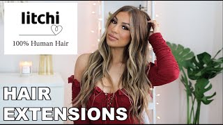 How To Elevate Your Hair With E-Litchi Hair Extensions | Holiday Hair | Halo &Tape In Hair Extension