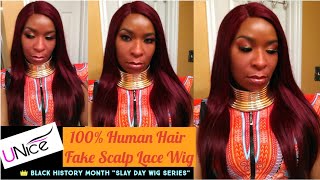 It'S The Color 4 Me!! Ft. Unice Hair | 100% Human Hair Lace Wig | Fake Scalp Wig | Unice Hair R