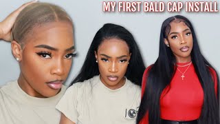 *Start To Finish* Bald Cap Install | Silky 30'' Hd Straight Wig | West Kiss Hair