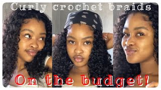 R30 Lazy Girl, Curly Crochet Braids!! | Mihlali Manqoyi