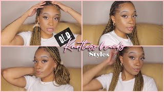 Old Knotless Box Braids Hairstyles *1 Month Old Braids*