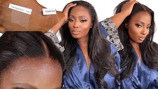 New Crystal Lace!!!| Silky Straight +Skin Melted  Hairline =Realistic Wig|Ft. Geniuswigs