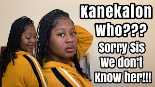 Kanekalon Who? Mini Braids On Type 4 Hair | Knotless Braids Without Weave | Keepingupwithnaii