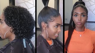 Do At Home Sleek Ponytail On Short Hair|5 Min Transformation|Royalme