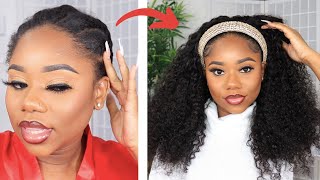 Protective Style In Seconds! You Need This Headband Wig In Your Life! | Wiggins Hair