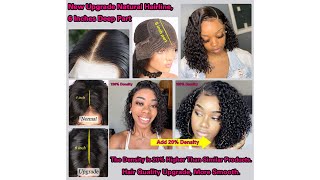 Jessica Hair 13X6 Lace Front Wigs | Human Hair Wigs | For Black Women Curly Brazilian Virgin Hair